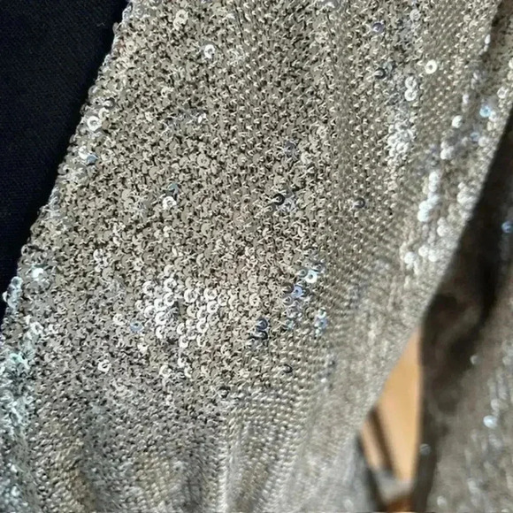 Saltwater Luxe Megan Mini Dress, Champagne with Light Gold Sequins, size Small - Picture 5 of 9